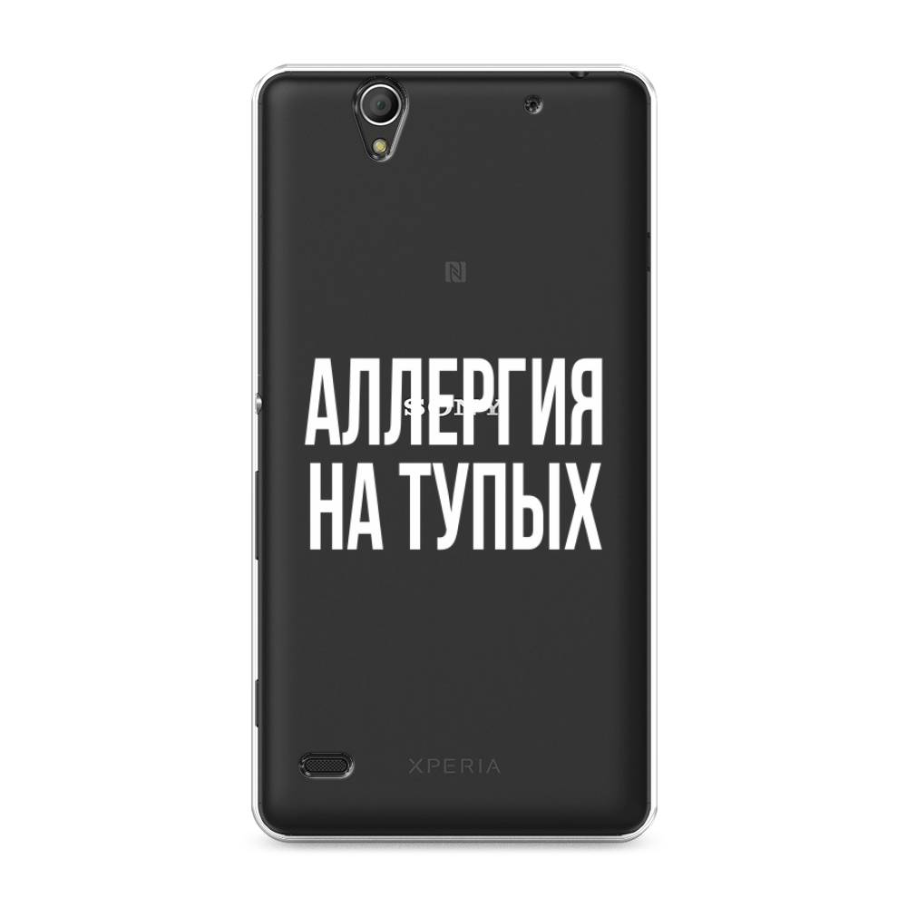 

Чехол Awog на Sony Xperia C4 "Аллергия на тупых", Разноцветный, 52650-6