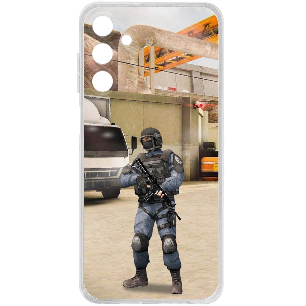 

Чехол-накладка Krutoff Clear Case Cтандофф 2 (Standoff 2) - GIGN для Samsung Galaxy A15, Прозрачный