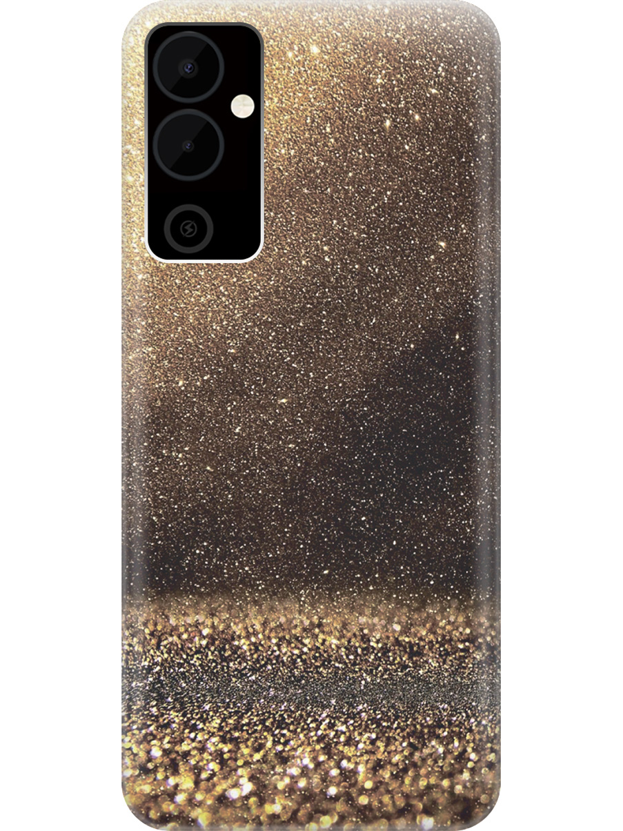 

Силиконовый чехол на Tecno Pova Neo 2 "Золотая пыль", Желтый;золотистый, 20001476