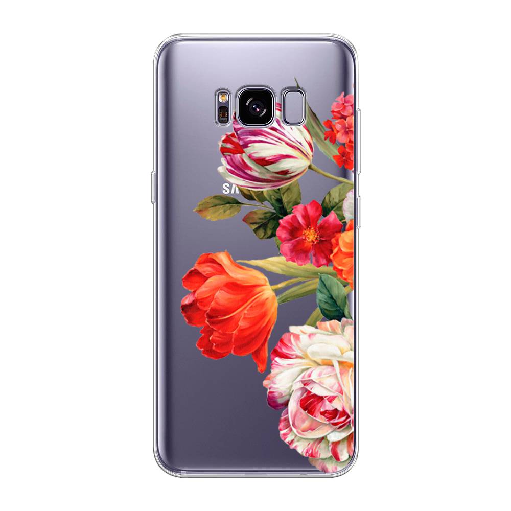 

Чехол Awog на Samsung Galaxy S8 + "Весенний букет", Красный;розовый;зеленый, 24850-8