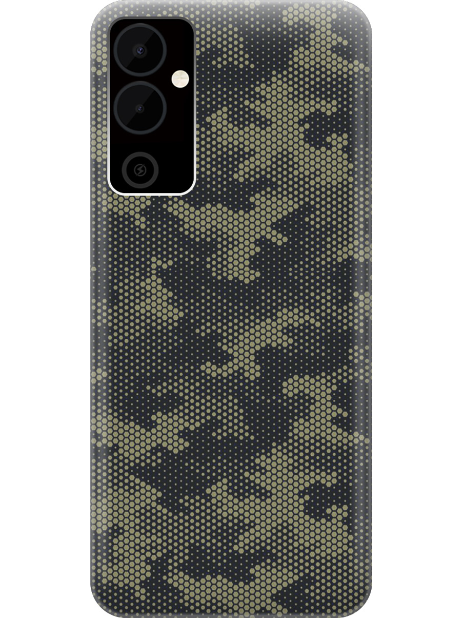 

Силиконовый чехол на Tecno Pova Neo 2 "Цифровой камуфляж", Коричневый;черный, 20001476