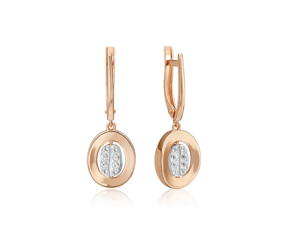 

Серьги подвески из комбинированного золота с топазом PLATINA jewelry 02-4911-00-201-1111, 02-4911-00-201-1111