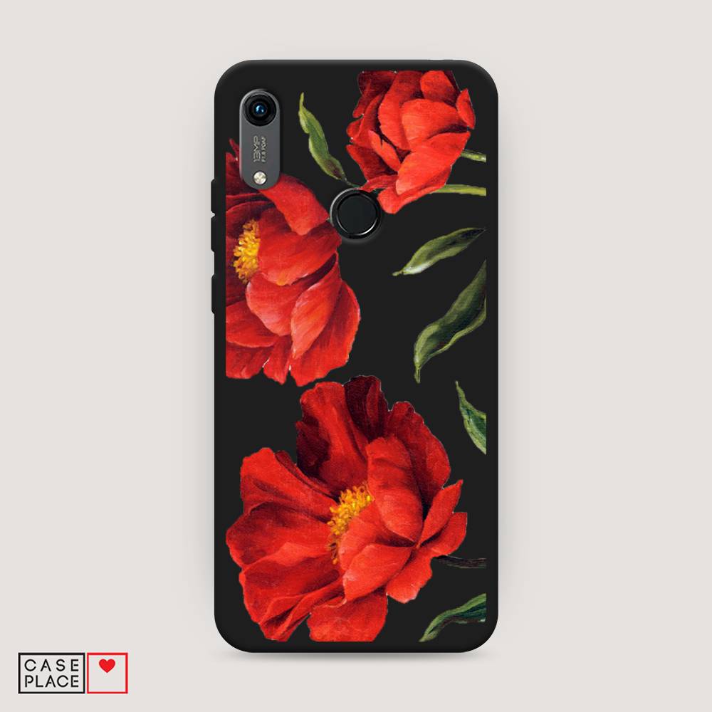 

Чехол Awog на Honor 8A (8A Pro/Prime) "Красные маки", Красный, 68752-1