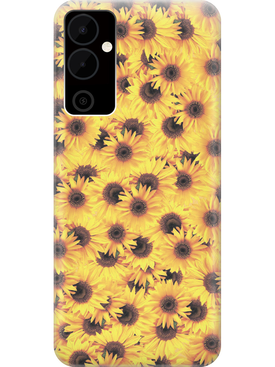 

Силиконовый чехол на Tecno Pova Neo 2 "Букет подсолнухов", Желтый;красный;оранжевый, 20001476