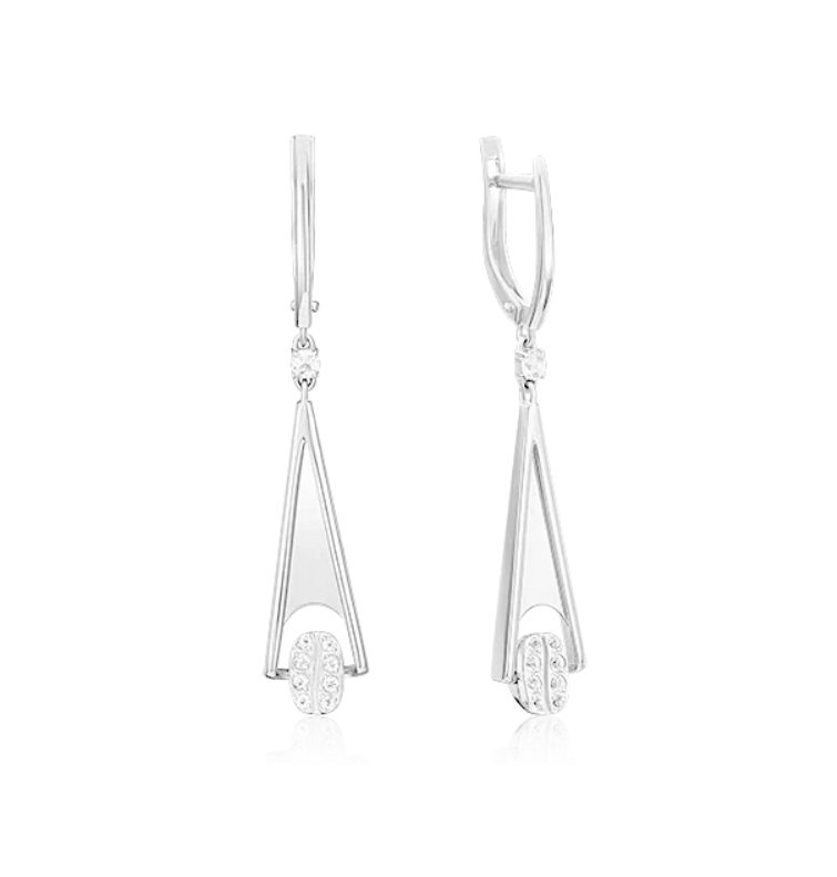 

Серьги подвески из белого золота с топазом PLATINA jewelry 02-4910-00-201-1120, 02-4910-00-201-1120