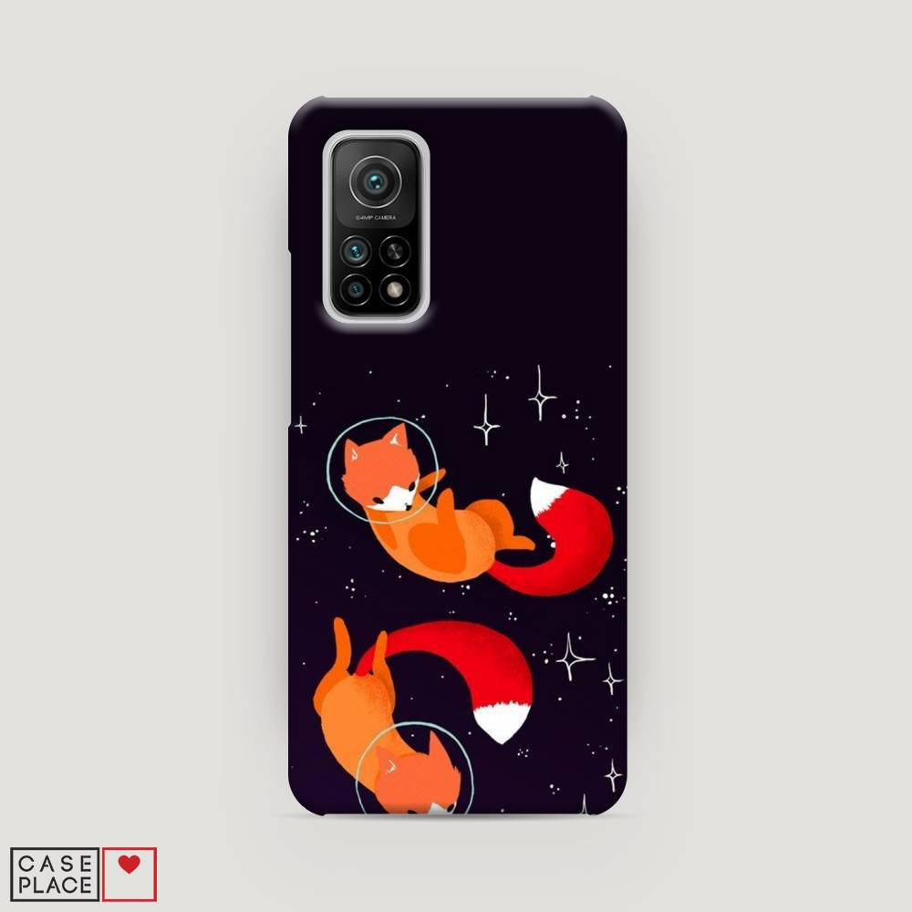 

Пластиковый чехол "Лисы космонавты" на Xiaomi Mi 10T Pro, 37720-3