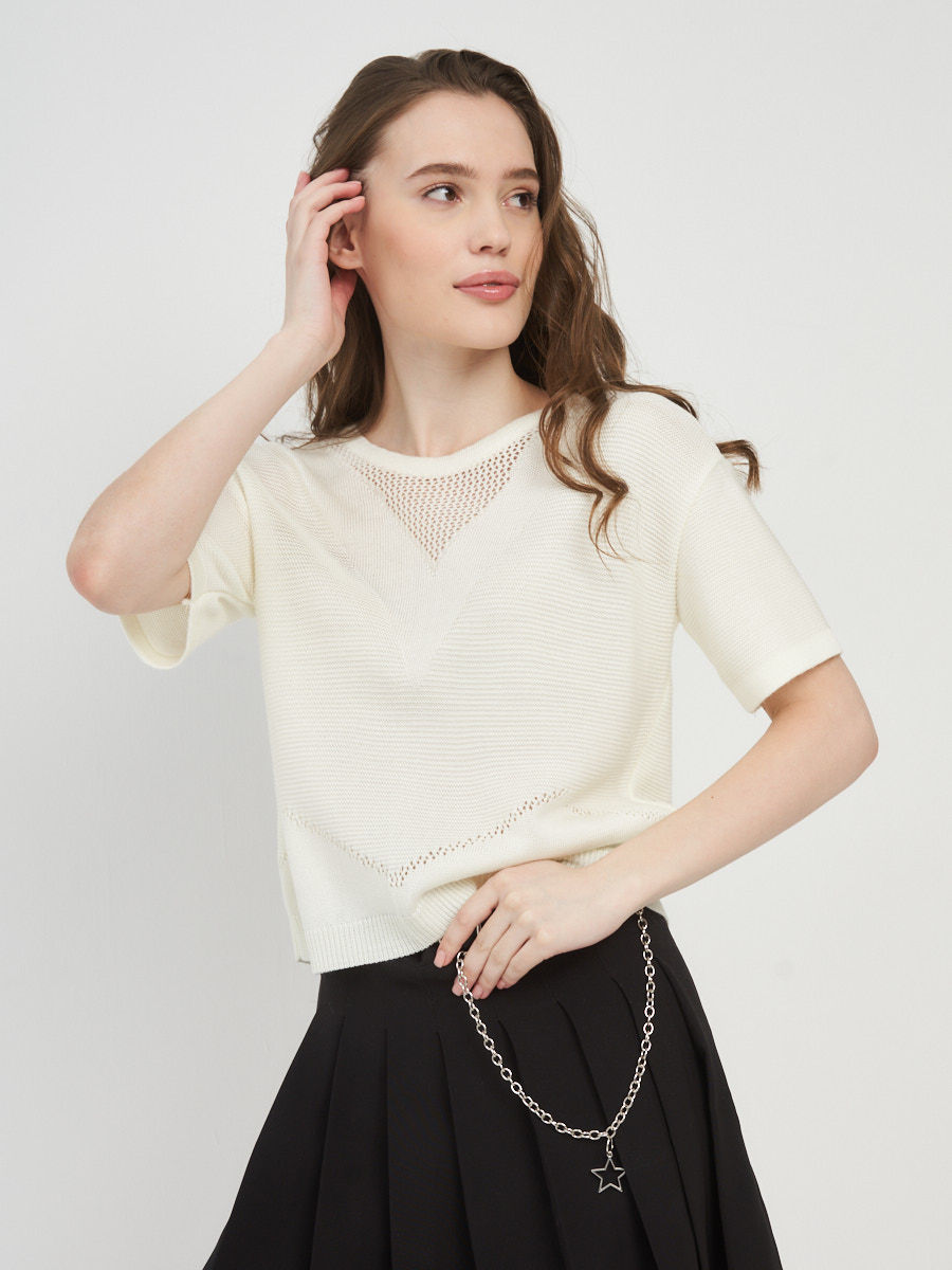 

Джемпер женский BE YOU белый, 7221-40170