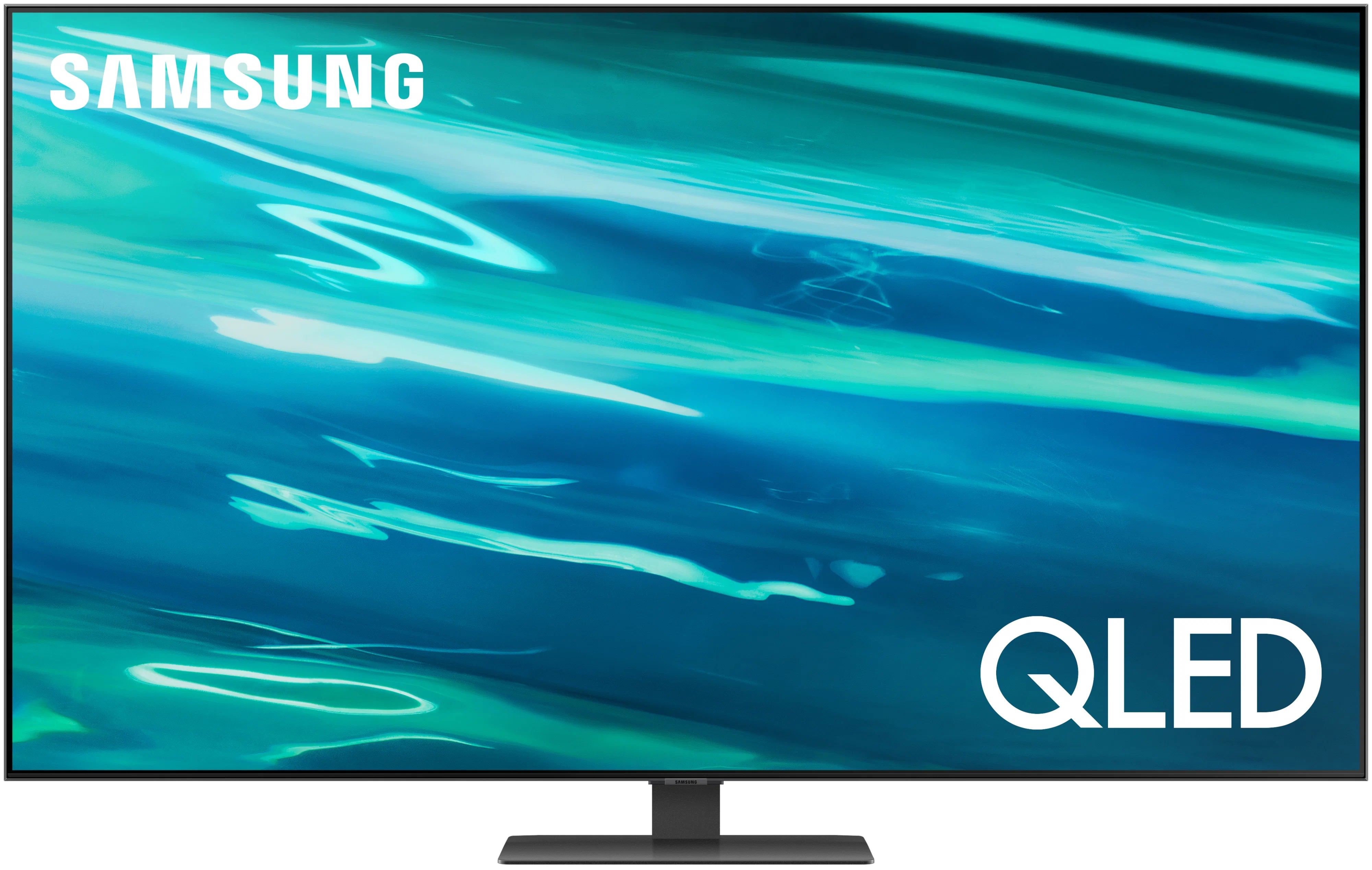 

Телевизор Samsung QE65Q80AAUXRU, 65"(165 см), UHD 4K, Серебристый, QE65Q80AAUXRU