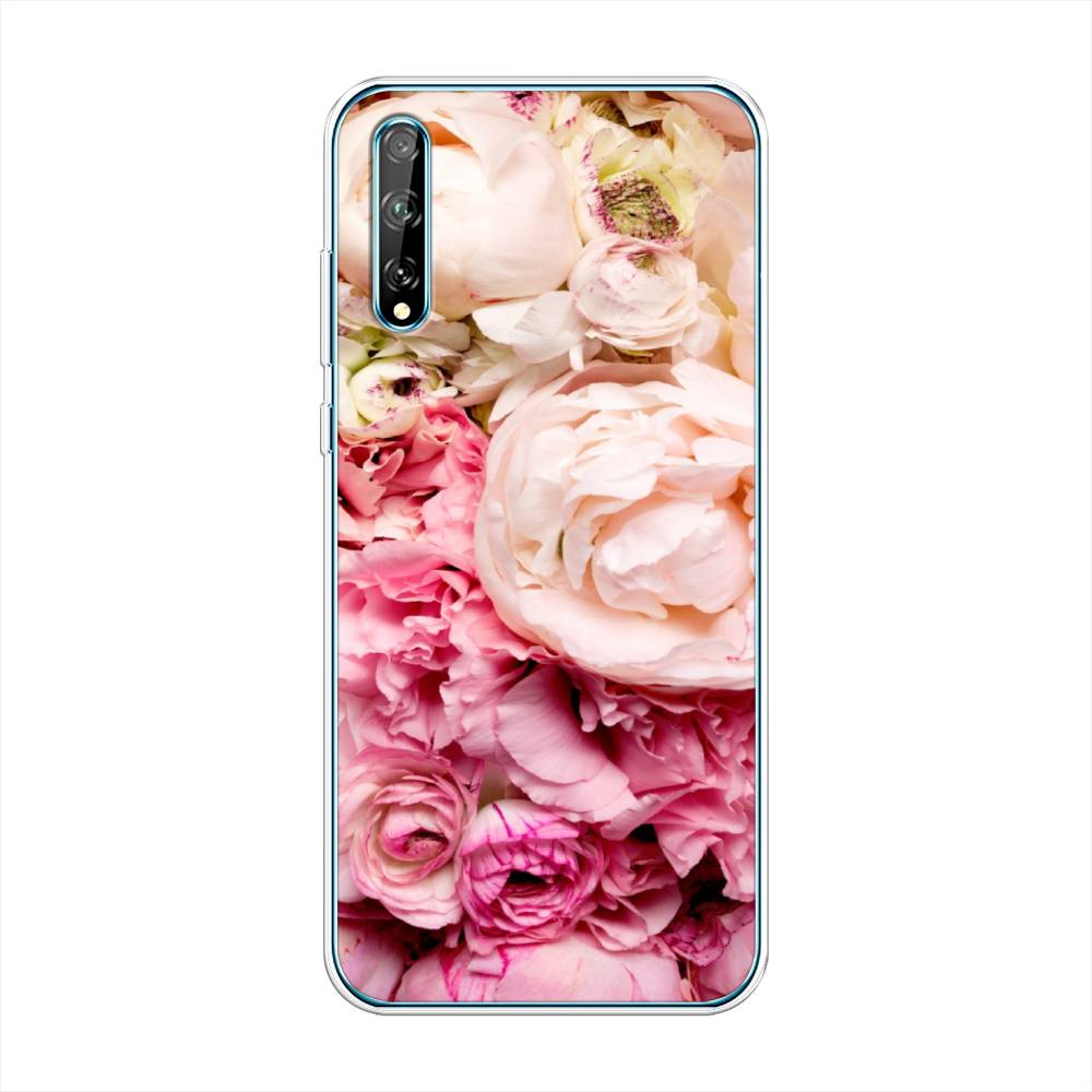 

Чехол Awog на Huawei P Smart S "Пионы яркие", Розовый, 6103550-8