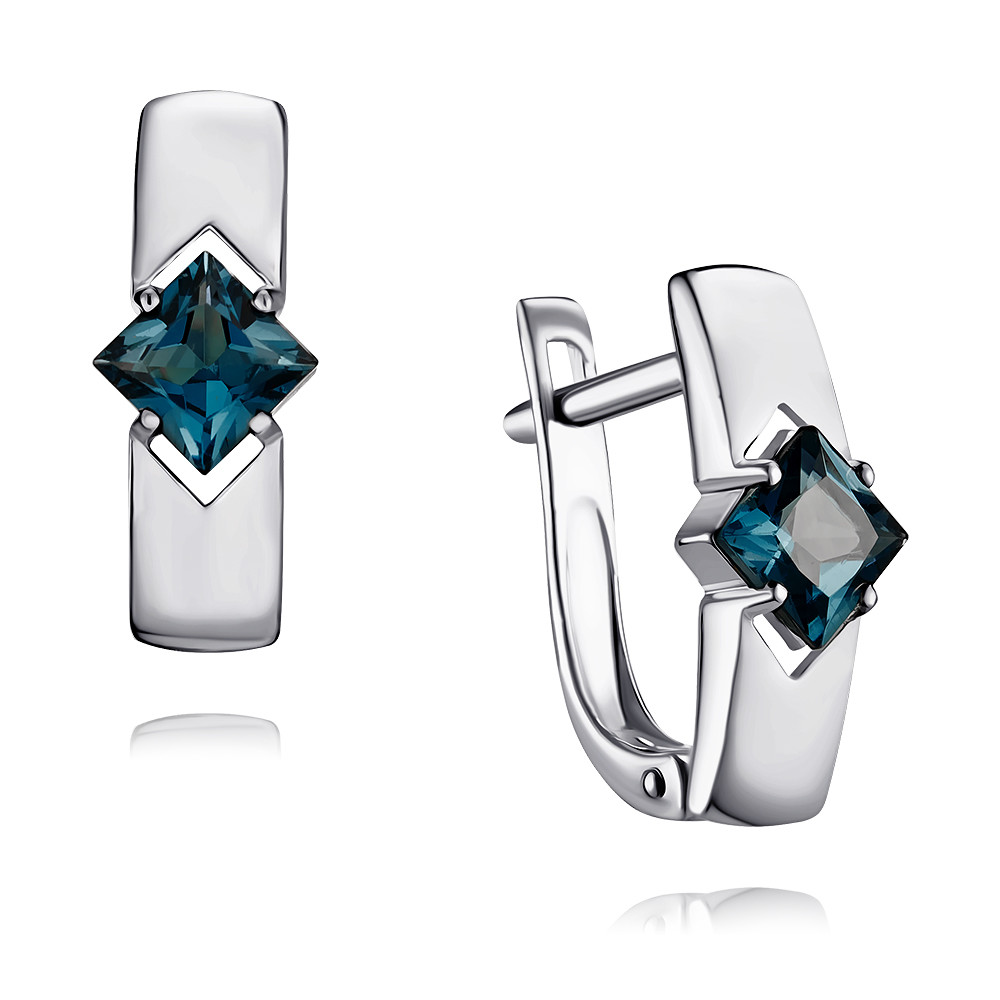 

Серьги из белого золота с топазом ADAMAS 24038861/01-А511Д-660, 24038861/01-А511Д-660