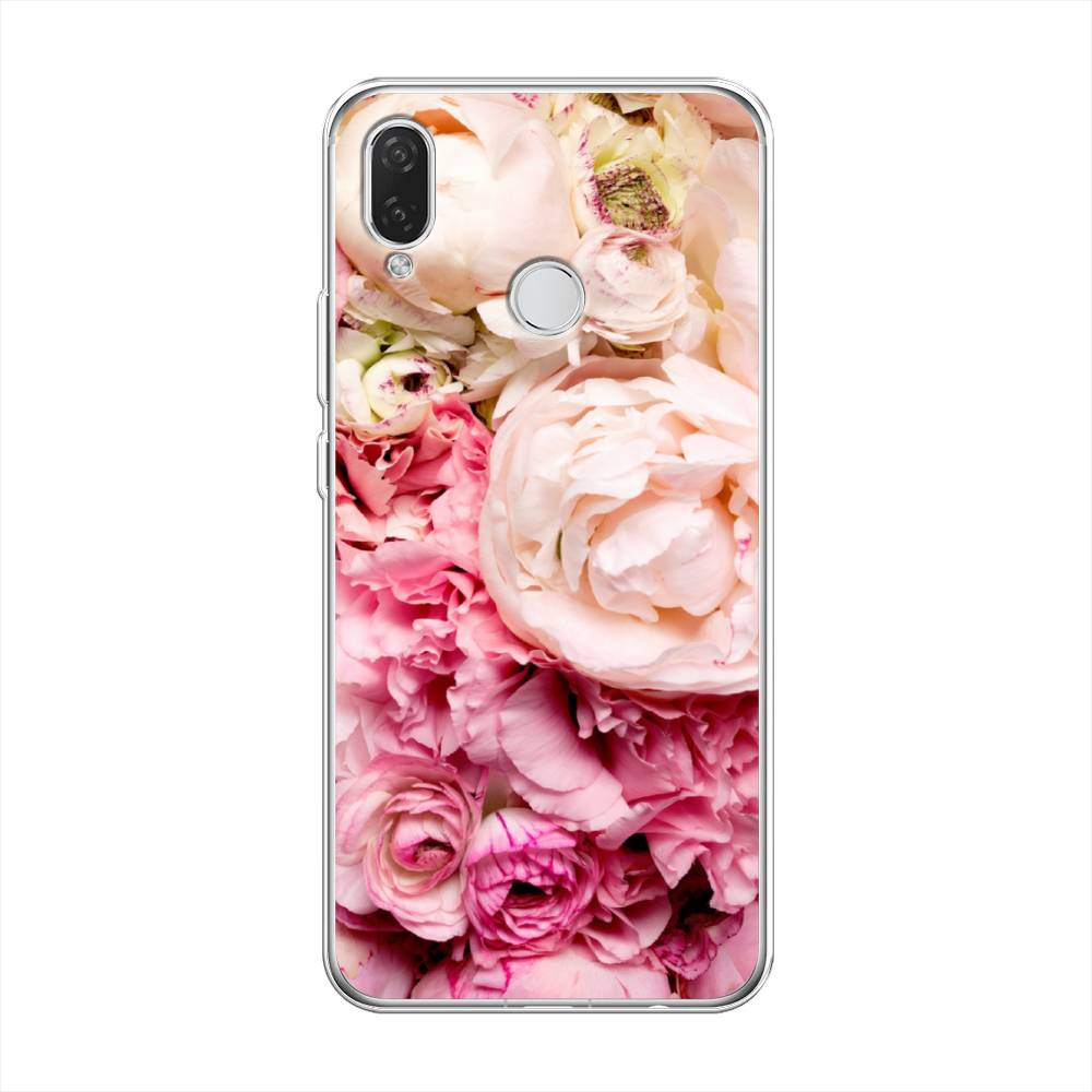 

Чехол Awog на Huawei Nova 3i "Пионы яркие", Розовый, 68350-8