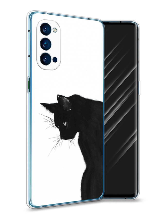 

Чехол Awog на Oppo Reno 4 Pro 5G "Black cat", Разноцветный, 253750-1