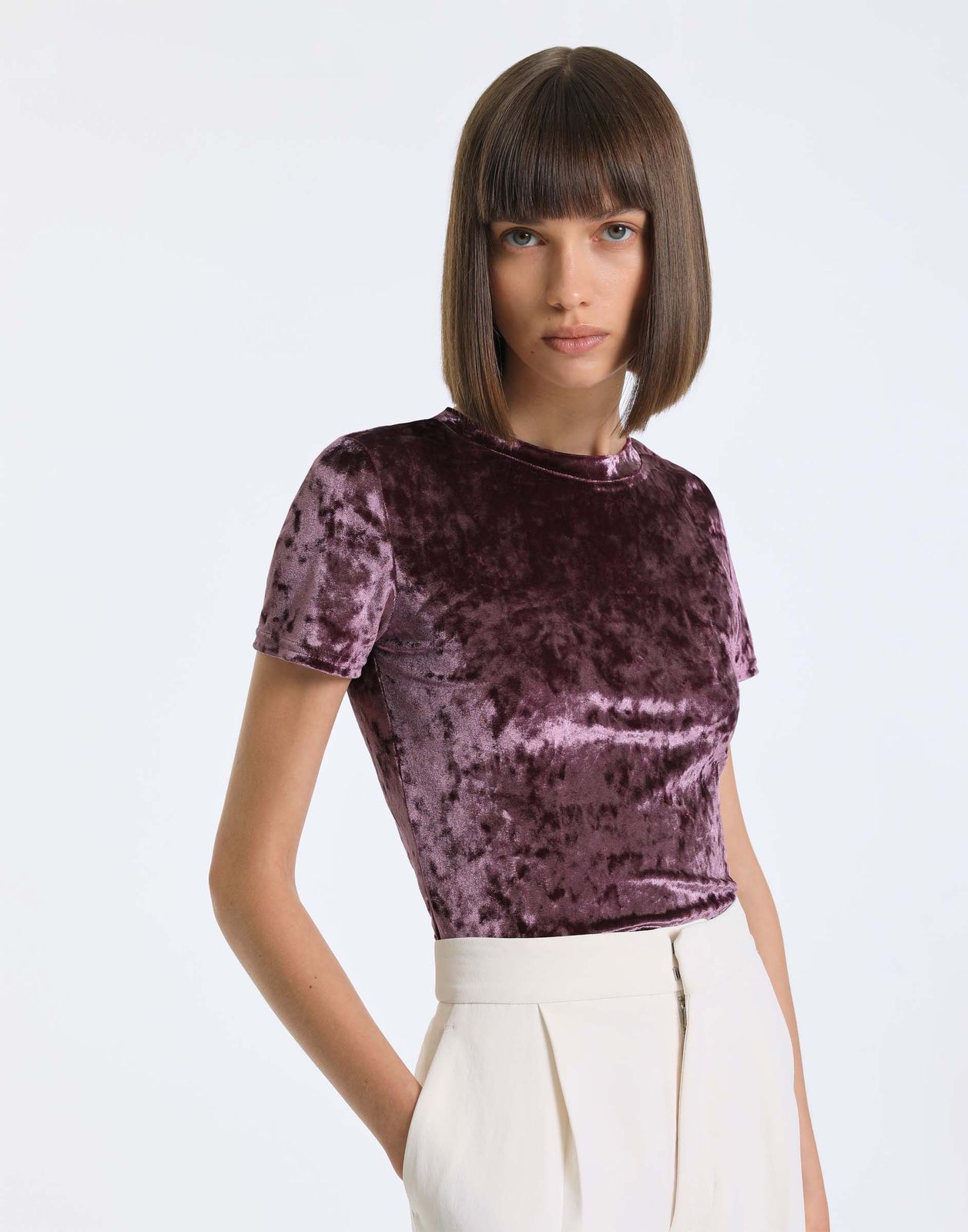 

Футболка женская Gloria Jeans GKT023241 лиловый L/170, Фиолетовый, GKT023241