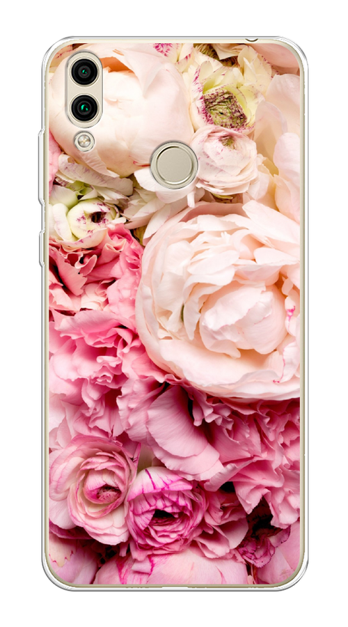 

Чехол Awog на Honor 8C "Пионы яркие", Розовый, 67150-8