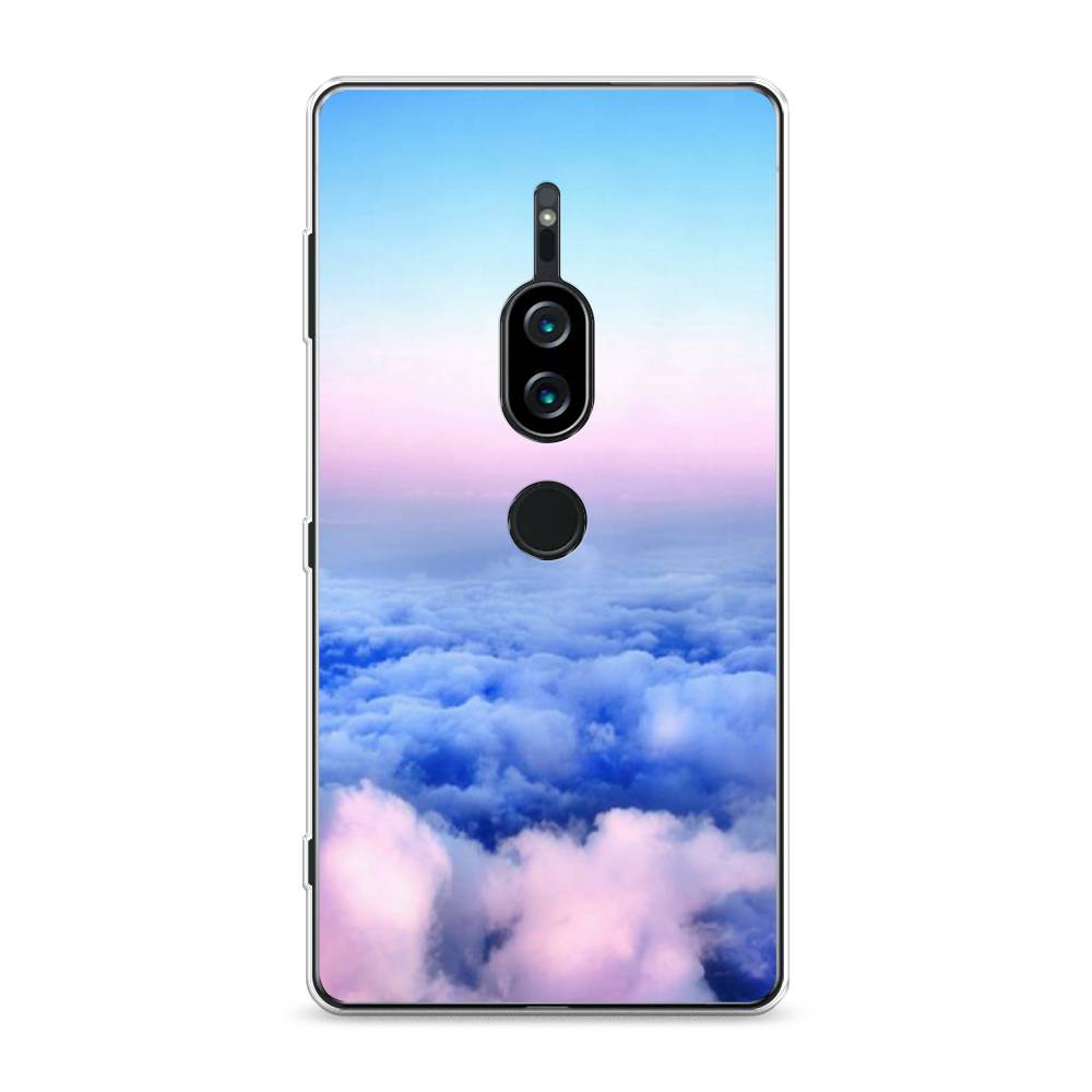 фото Силиконовый чехол "облака" на sony xperia xz2 premium awog