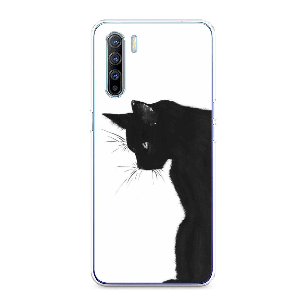 

Чехол Awog на Oppo A91/Reno 3 "Black cat", Разноцветный, 252450-1