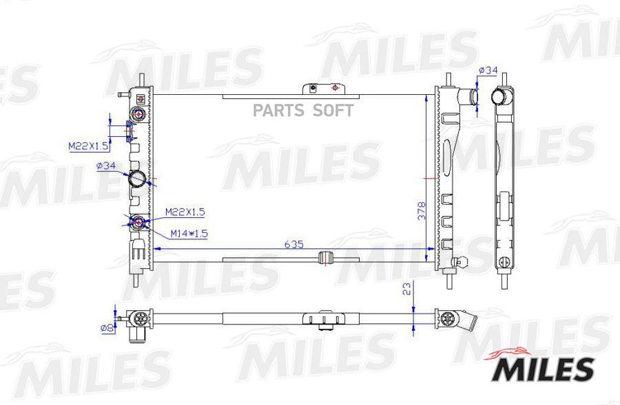 

MILES Радиатор MILES acrm000