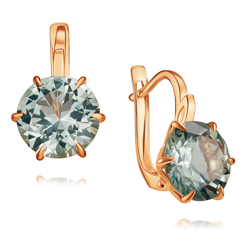 

Серьги из красного золота с ситаллом ADAMAS 24038784/01-А50-745, 24038784/01-А50-745