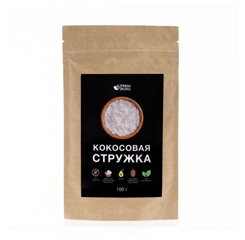 

Кокосовая стружка Freshburg, 100 г, FR00083P