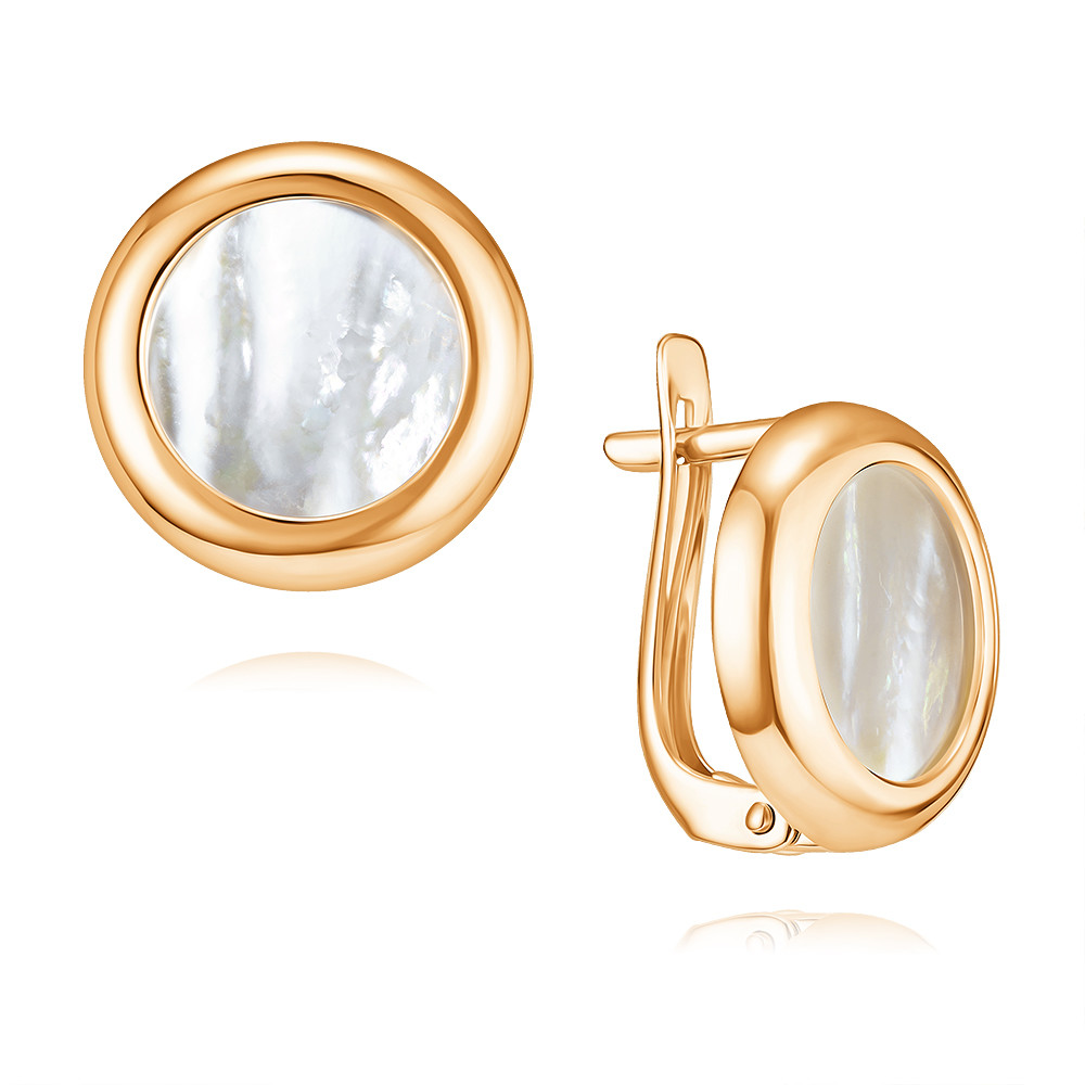 

Серьги из красного золота с перламутром ADAMAS 24038782/01-А50-743, 24038782/01-А50-743