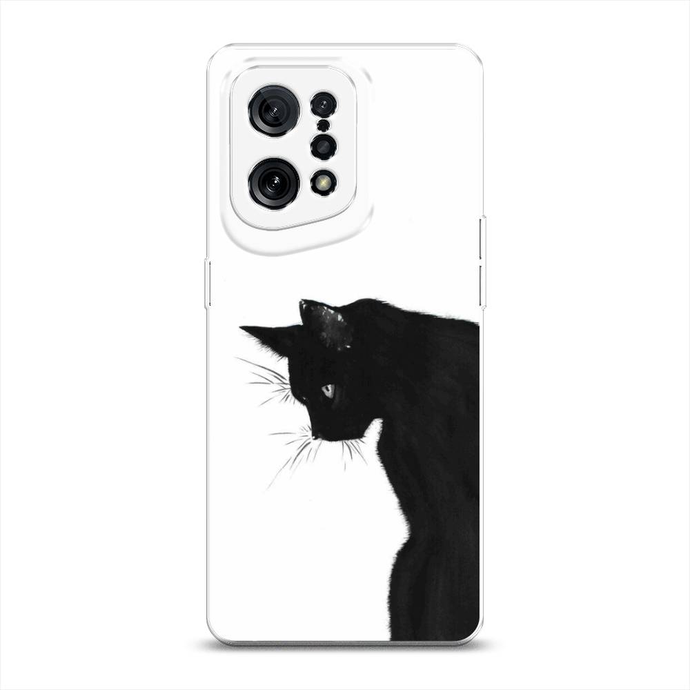 

Чехол Awog на Oppo Find X5 "Black cat", Разноцветный, 259750-1