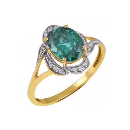 

Кольцо из золота р.  DIAMOND PRIME 23-1-DS-R-821119, бриллиант\сапфир, 23-1-DS-R-821119