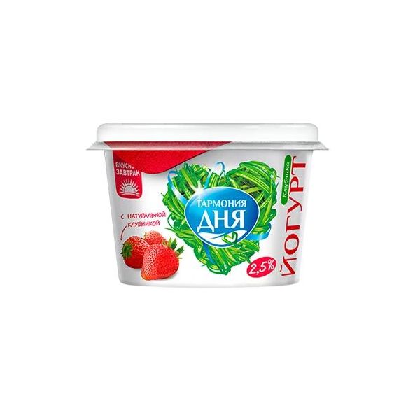 

Йогурт Гармония дня клубника 2,5% 180 г