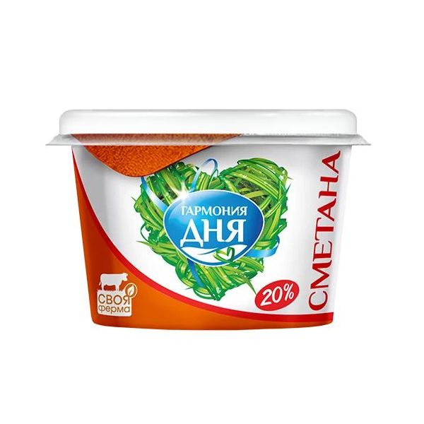 

Сметана Гармония дня 20% 180 г БЗМЖ