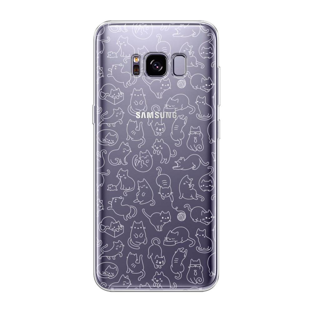 фото Чехол awog "шкодливые котики" для samsung galaxy s8 +