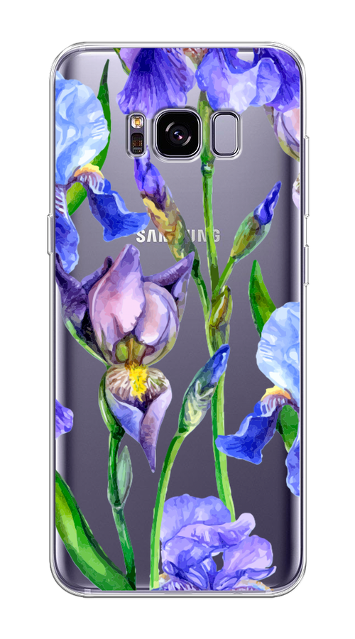

Чехол Awog на Samsung Galaxy S8 + "Синие ирисы", Фиолетовый;голубой;зеленый, 24850-8