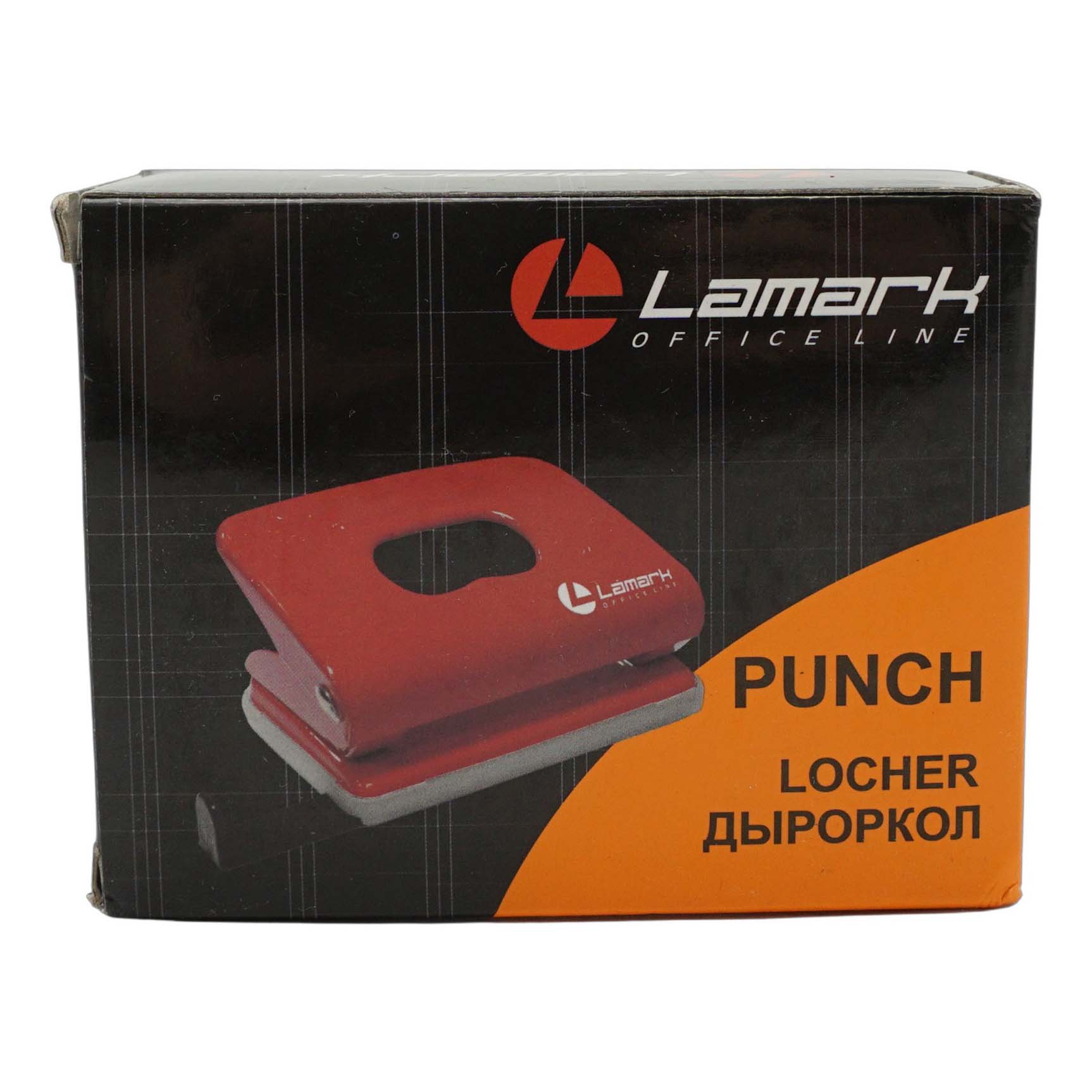 

Дырокол Lamark Mettallic 20 л с линейкой PN0149-RD
