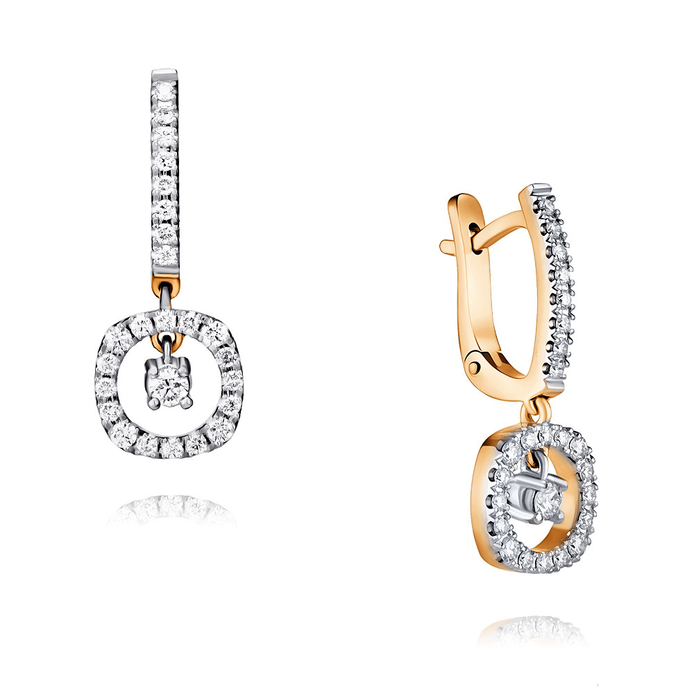

Серьги из красного золота с бриллиантом ADAMAS 24038711/01-А50Д-41, 24038711/01-А50Д-41