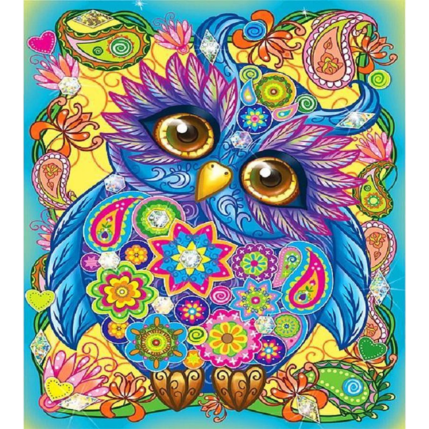 Картина мозаикой Molly Сказочная сова KM1001, 30х30 см, 36 цветов