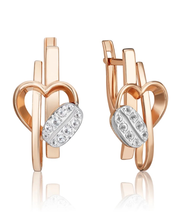 

Серьги из комбинированного золота с топазом PLATINA jewelry 02-4908-00-201-1111, 02-4908-00-201-1111