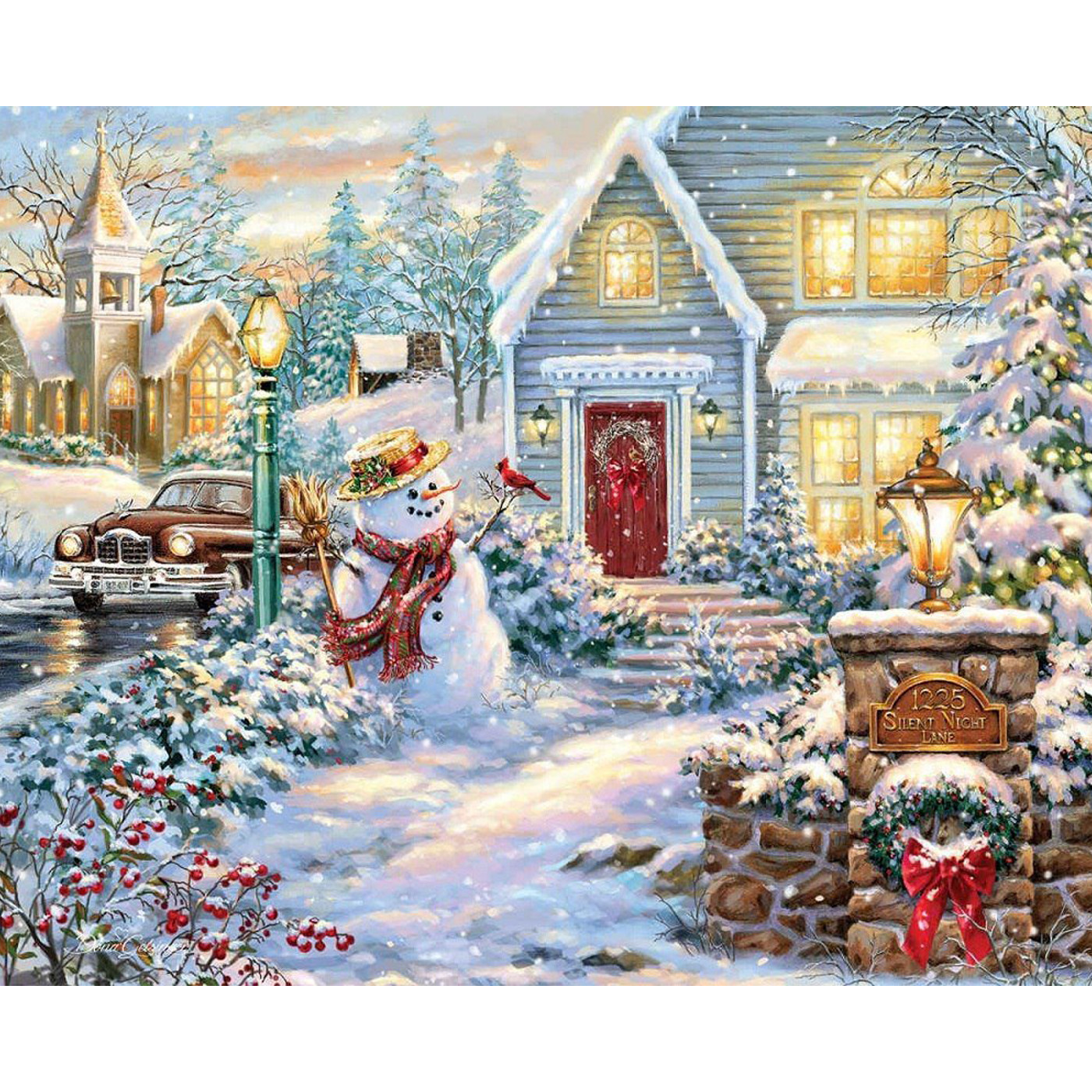 

Картина мозаикой с нанесенной рамкой Molly Перед Рождеством KM0982, 40х50 см, 34 цвета