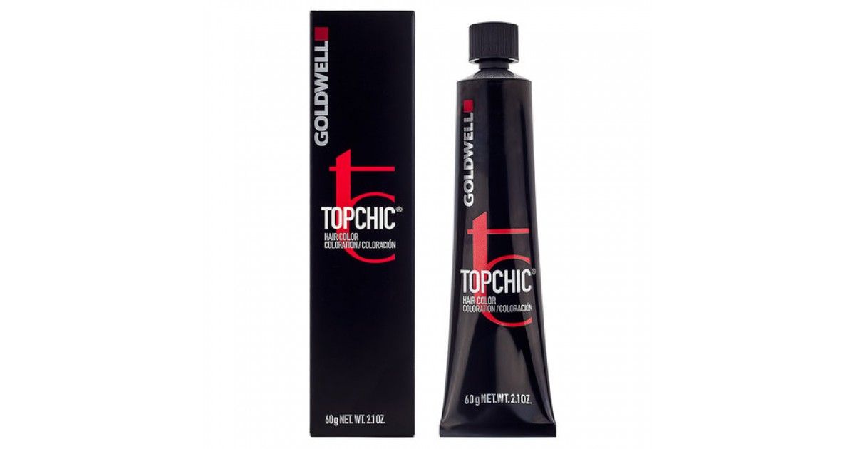 Краска для волос Goldwell Topchic 6N@RV темный блонд с красно-фиолетовым сиянием 60 мл