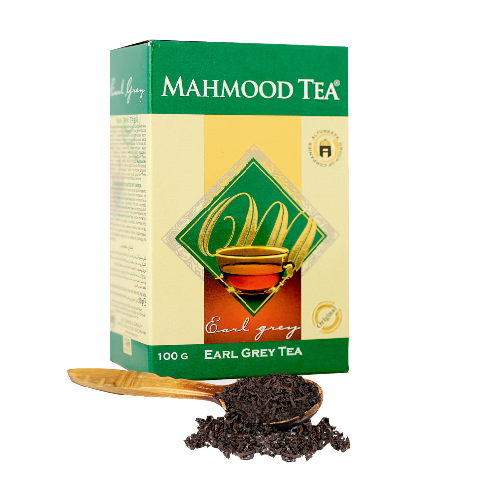 Чай Mahmood Earl Grey, черный листовой, с добавками, 100 гр