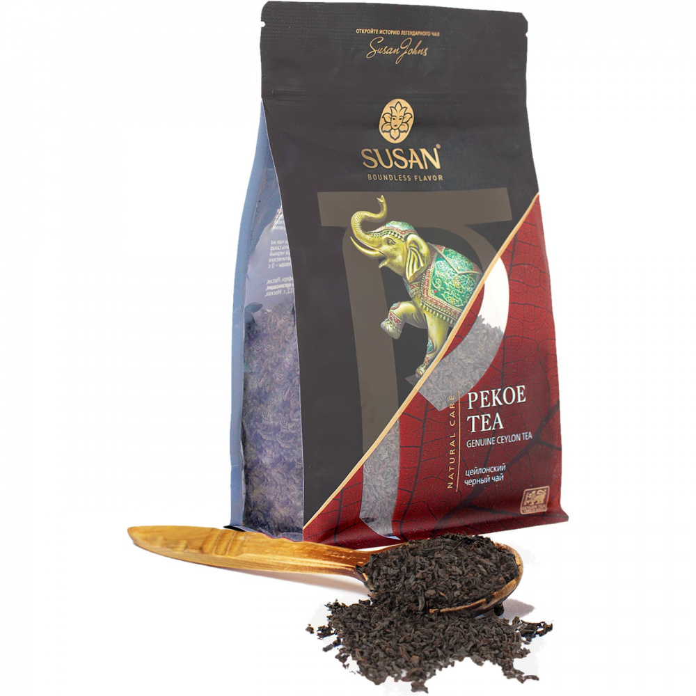 фото Чай susan pekoe tea, черный листовой, 100 гр