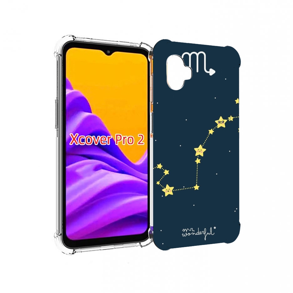 

Чехол MyPads знак зодиака скорпион 1 для Samsung Galaxy Xcover Pro 2, Прозрачный, Tocco