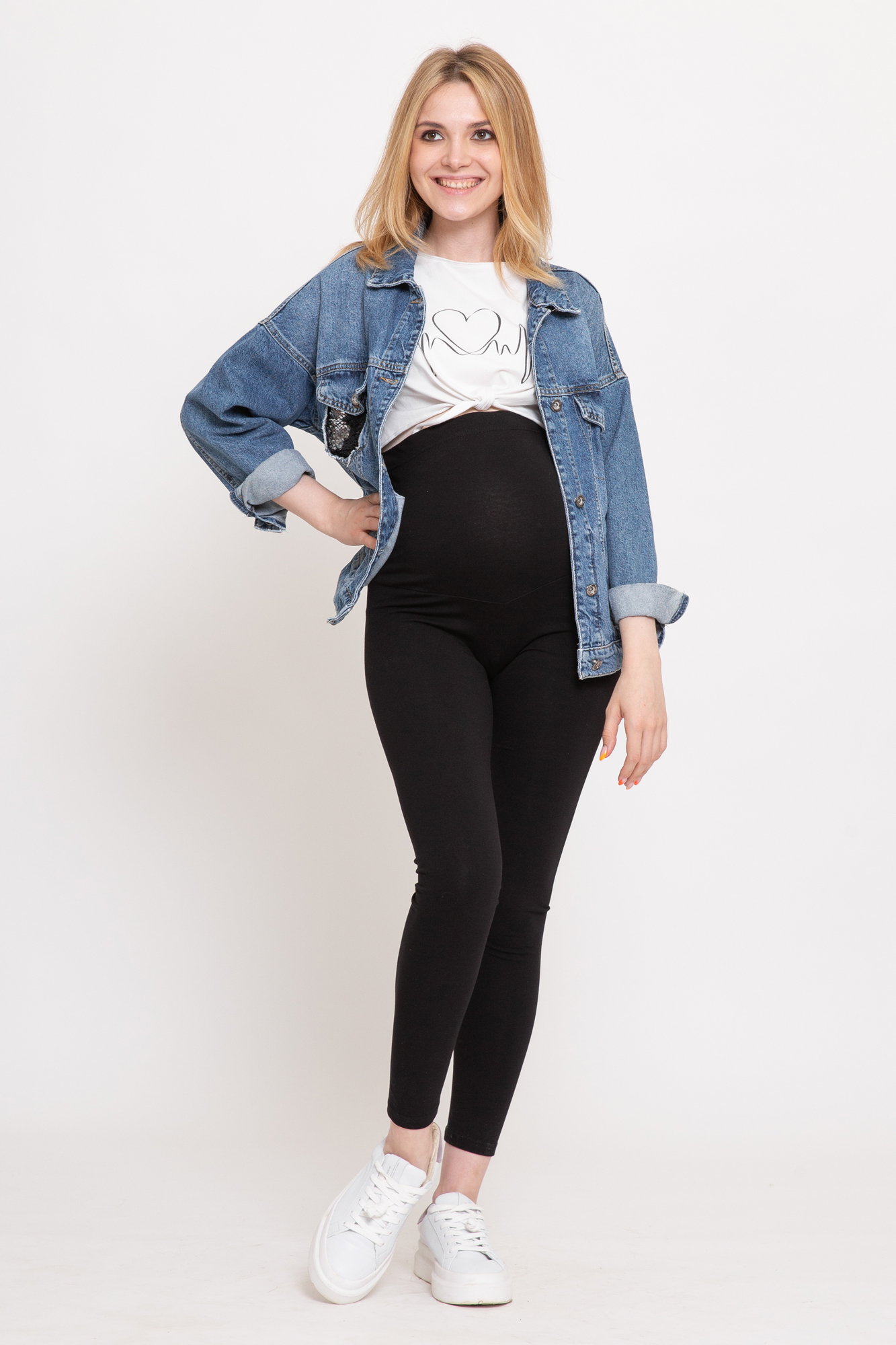 фото Леггинсы женские mama's fantasy 02-22921mf черные 48