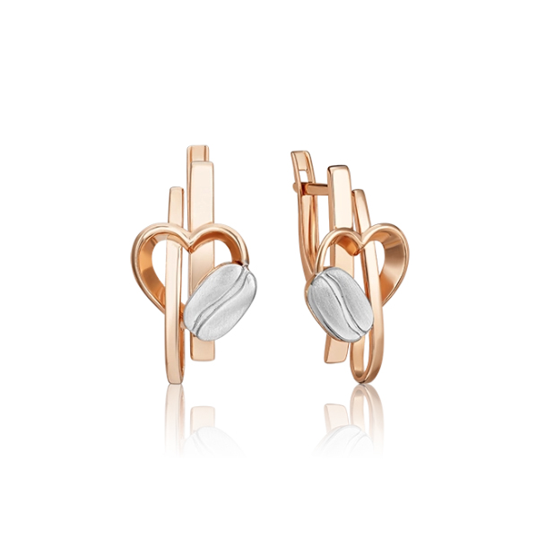 

Серьги из комбинированного золота без вставки PLATINA jewelry 02-4908-00-000-1111, 02-4908-00-000-1111
