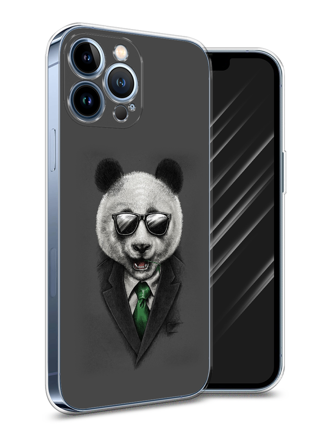 

Чехол Awog на Apple iPhone 13 Pro Max / Айфон 13 Pro Max "Деловая панда", Разноцветный, 14450-10