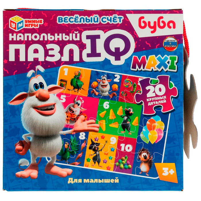 Пазл Напольный IQ max Весёлый счёт. Буба 4680107940742 /18/