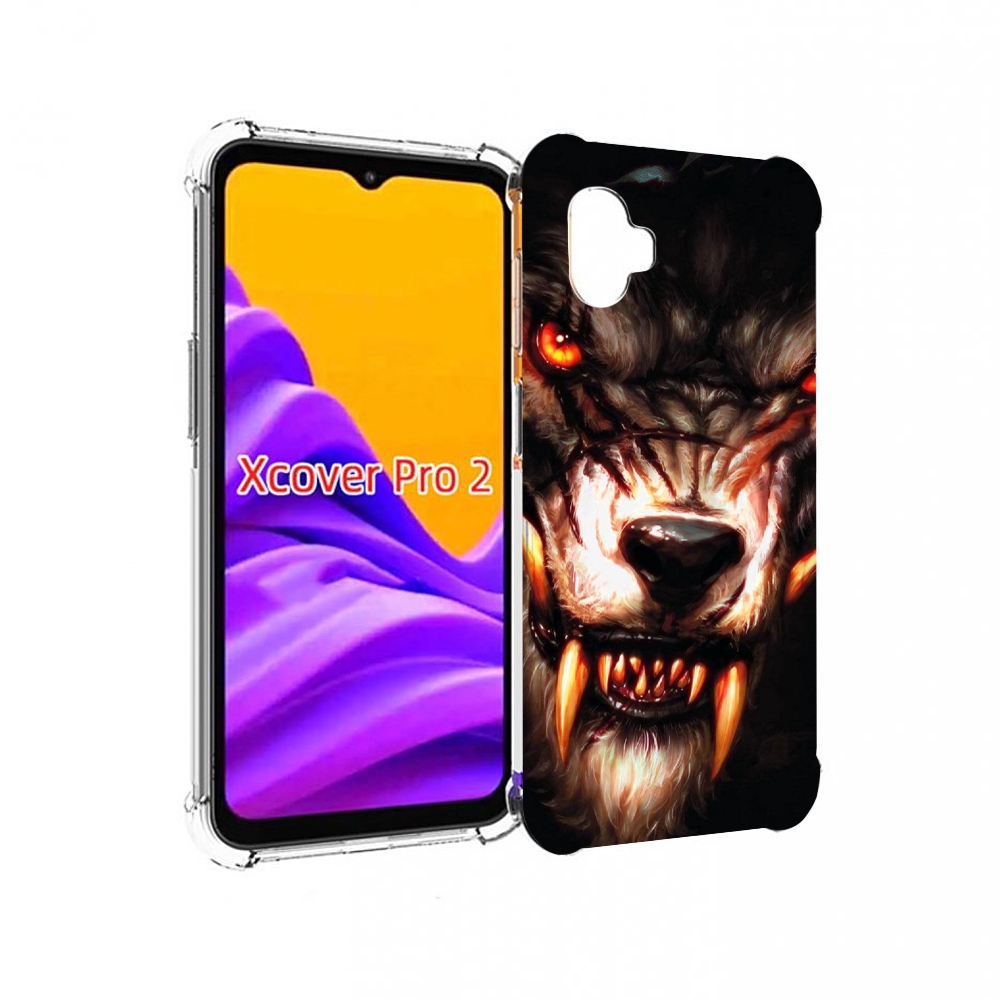 

Чехол MyPads злой голодный волк мужской для Samsung Galaxy Xcover Pro 2, Прозрачный, Tocco