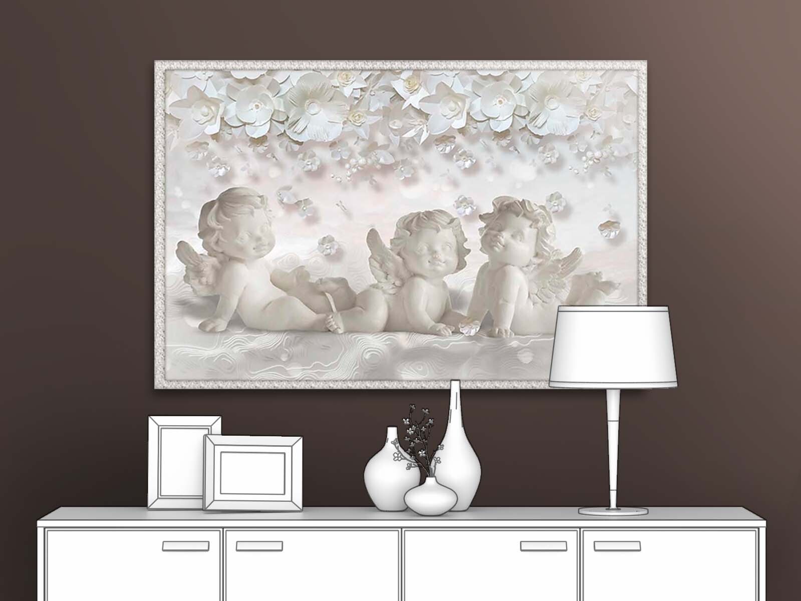 

Картина на стену для интерьера ПЕРВОЕ АТЕЛЬЕ "Милые ангелочки" 90х60 см, Милые ангелочки