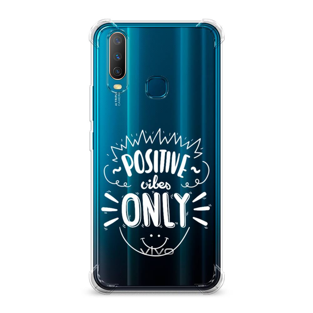 

Чехол Awog на Vivo Y12/Y17 "Positive vibes only графика", Разноцветный, 261851-1