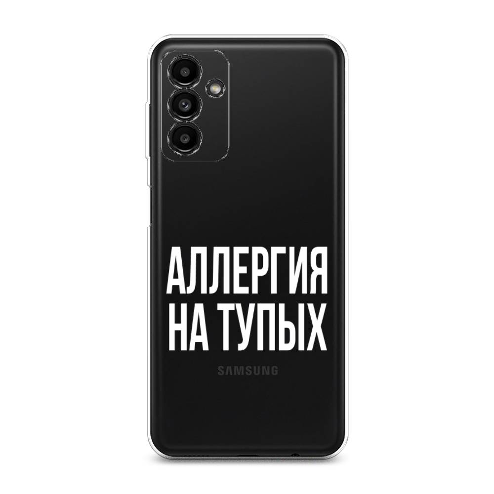 фото Силиконовый чехол "аллергия на тупых" на samsung galaxy a04s awog