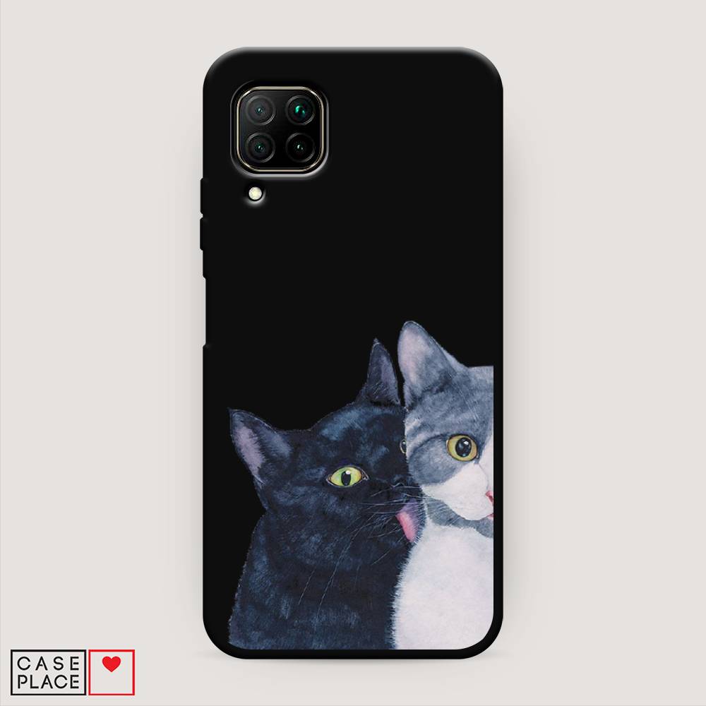 

Чехол Awog на Huawei P40 Lite "Кошачья любовь", Синий, 611652-1