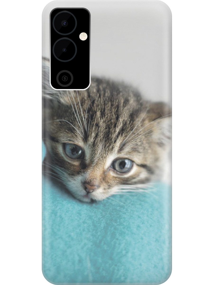 

Силиконовый чехол на Tecno Pova Neo 2 "Котенок на пледе", Белый;голубой;коричневый, 20001476
