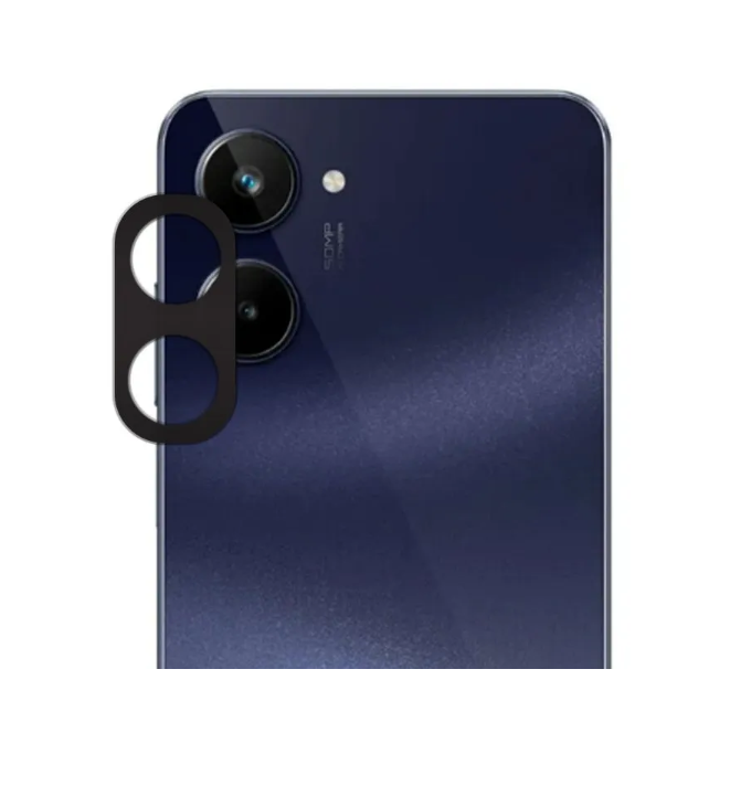 

Защитное стекло на камеру Realme C33 прозрачное с черной рамкой